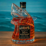 Limitált kiadású Shark Jaws Anniversary whiskey üveg