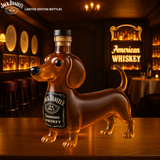 Dachshund kutya formájú whiskey üveg