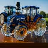 Hagyományos whisky üveg New Holland T7 traktor formájában