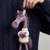 Merész ló - Lila és fehér Kulcstartó