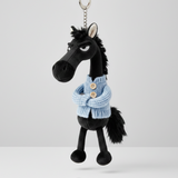 Merész ló - Fekete és kék Kulcstartó