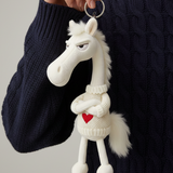 Merész ló - Fehér szívvel Kulcstartó