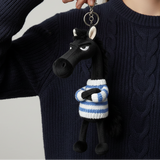 Merész ló - Fekete és kék Kulcstartó