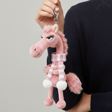 Merész ló - Rózsaszín és fehér Kulcstartó