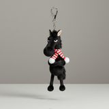 Merész ló - Fekete és piros Kulcstartó