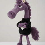 Merész ló - Lila és fekete Kulcstartó