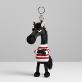 Merész ló - Fekete és fehér Kulcstartó