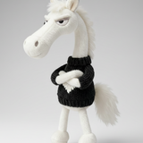 Merész ló - Fehér fekete szívvel Kulcstartó