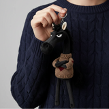 Merész ló - Fekete és barna Kulcstartó