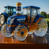 Hagyományos whisky üveg New Holland T7 traktor formájában